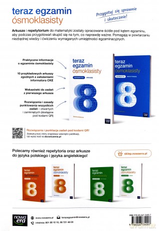 Teraz egzamin ósmoklasisty. Matematyka Arkusze [KSIĄŻKA]