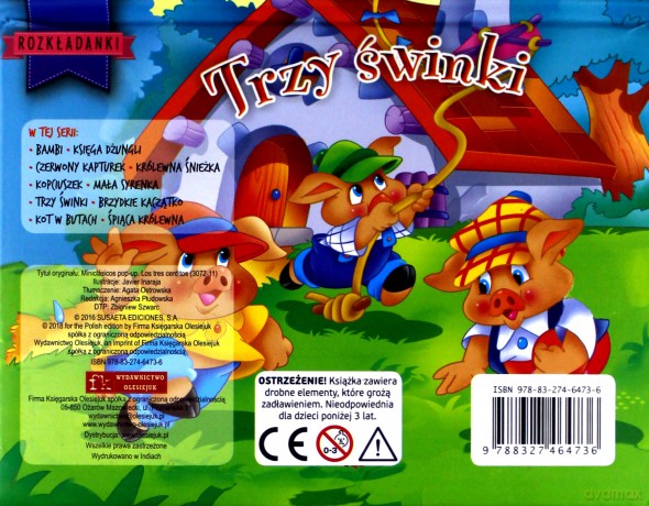 Trzy świnki. Rozkładanki [KSIĄŻKA]