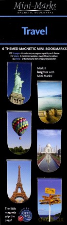 Zakładki magnetyczne Travel 6 sztuk