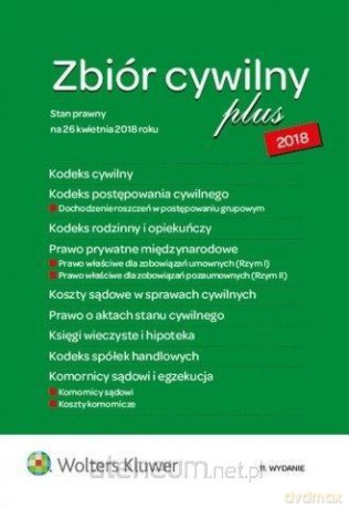 Zbiór cywilny PLUS 2018 [KSIĄŻKA]