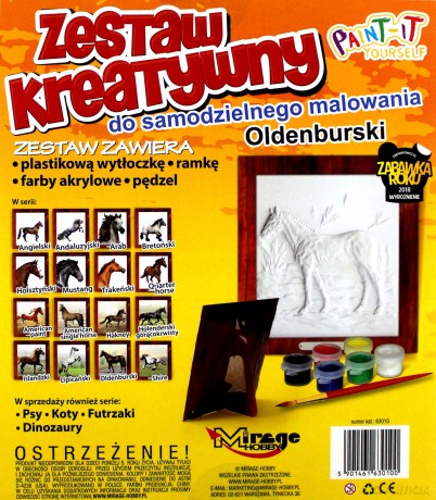 Zestaw Kreatywny do malowania - Koń Oldenburski