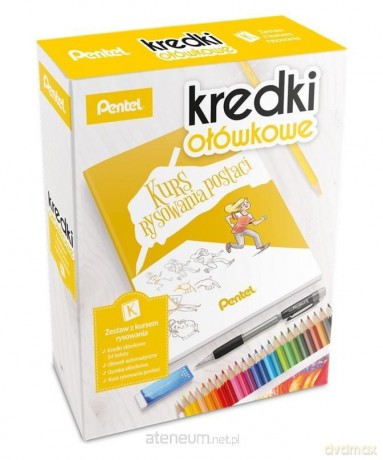 Zestaw Kurs Rysowania+ kredki 24 kolory