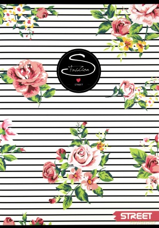 Zeszyt A5/54K linia Flowers (10 szt)