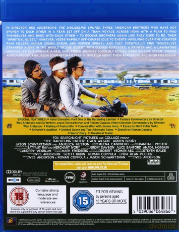 The Darjeeling Limited (Pociąg do Darjeeling) [Blu-Ray]