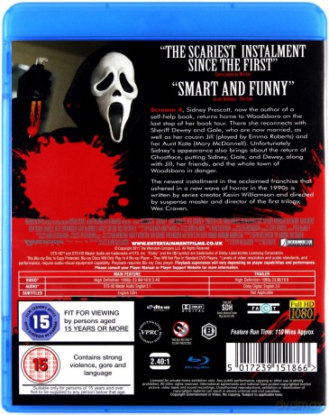 Scream 4 (Krzyk 4) [Blu-Ray]