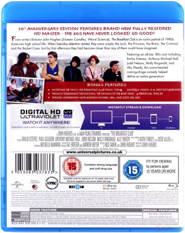 The Breakfast Club (Klub winowajców) [Blu-Ray]