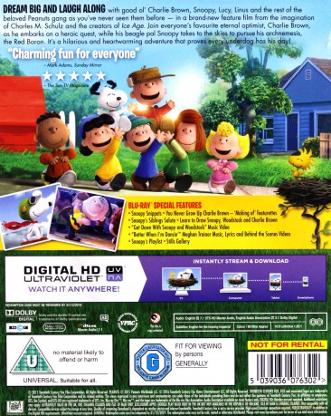 Snoopy And Charlie Brown - The Peanuts Movie (Fistaszki - wersja kinowa) [Blu-Ray]