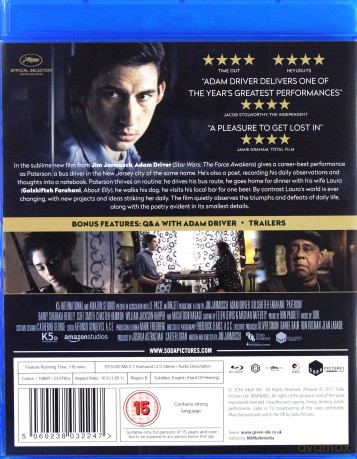 Paterson [Blu-Ray]