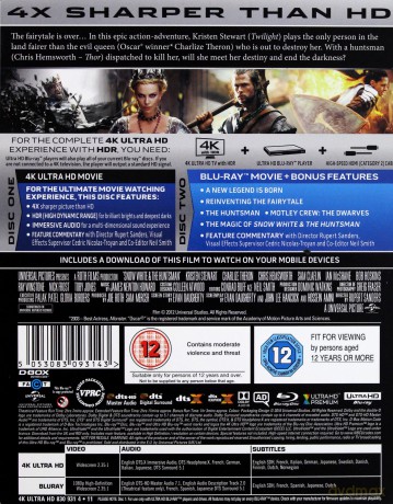 Snow White And The Huntsman (Królewna Śnieżka i Łowca) [Blu-Ray 4K]+[Blu-Ray]