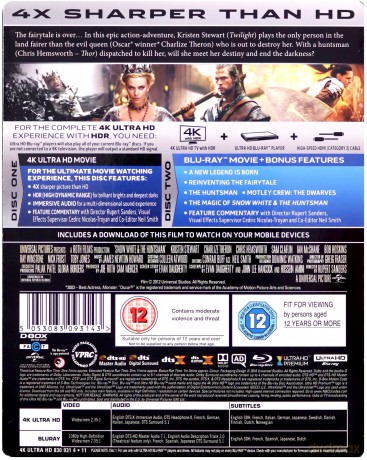 Snow White And The Huntsman (Królewna Śnieżka i Łowca) [Blu-Ray 4K]+[Blu-Ray]