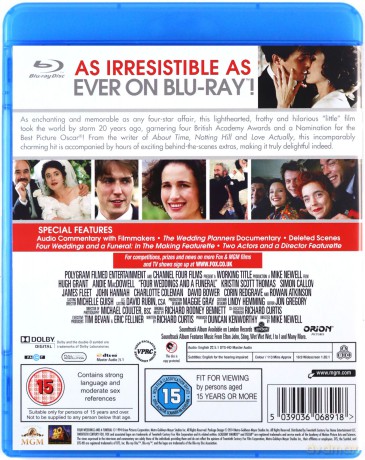 Four Weddings And A Funeral [Blu-Ray]