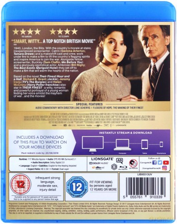 Their Finest (Zwyczajna dziewczyna) [Blu-Ray]