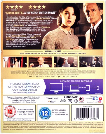 Their Finest (Zwyczajna dziewczyna) [Blu-Ray]