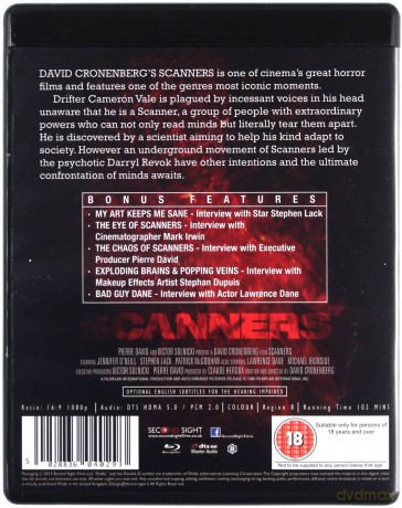 Scanners (Skanerzy) [Blu-Ray]