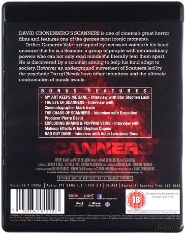 Scanners (Skanerzy) [Blu-Ray]