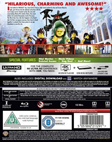 The Lego Ninjago Movie [Blu-Ray 4K]+[Blu-Ray]