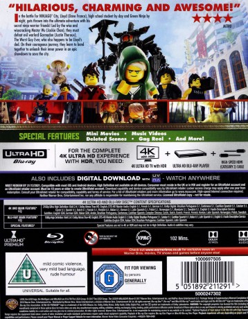 The Lego Ninjago Movie [Blu-Ray 4K]+[Blu-Ray]