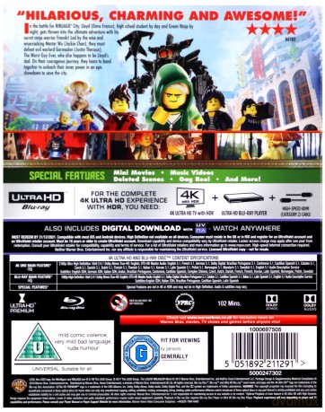 The Lego Ninjago Movie [Blu-Ray 4K]+[Blu-Ray]