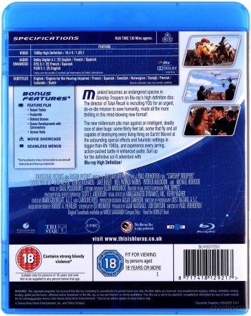 Starship Troopers (Żołnierze kosmosu) [Blu-Ray]