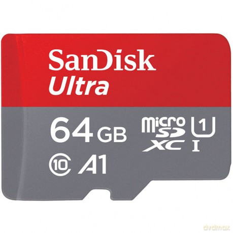 SanDisk karta pamięci Ultra microSDXC 64 GB (kl. 10 | 100 MB/s | UHS-I | A1) + adapter