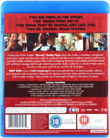 John Carpenter's: They Live [Blu-Ray]