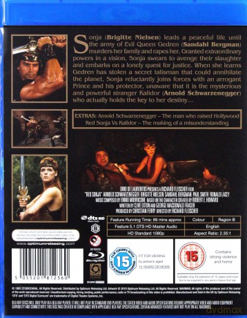 Red Sonja (Czerwona Sonja) [Blu-Ray]