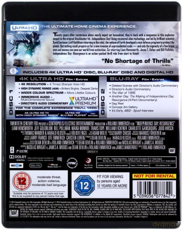 Independence Day: Resurgence (Dzień Niepodległości. Odrodzenie) [Blu-Ray 4K]+[Blu-Ray]