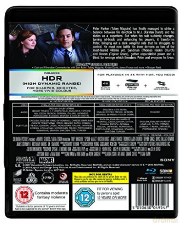 Spider-Man 3 [Blu-Ray 4K]+[Blu-Ray]