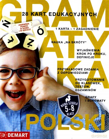 Karty edukacyjne. Język polski - gramatyka