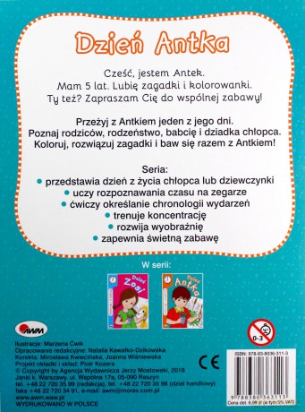 Koloruję i znajduję. Dzień Antka [KSIĄŻKA]
