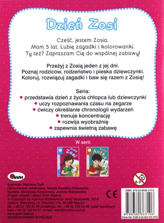 Koloruję i znajduję. Dzień Zosi [KSIĄŻKA]