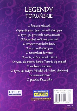 Legendy toruńskie [KSIĄŻKA]