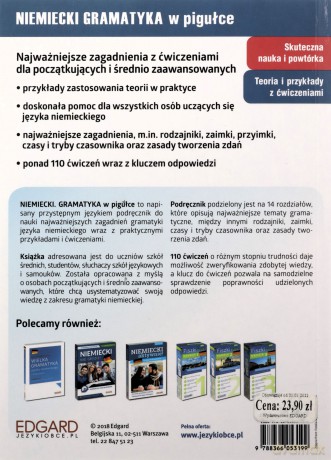 Niemiecki. Gramatyka w pigułce [KSIĄŻKA]