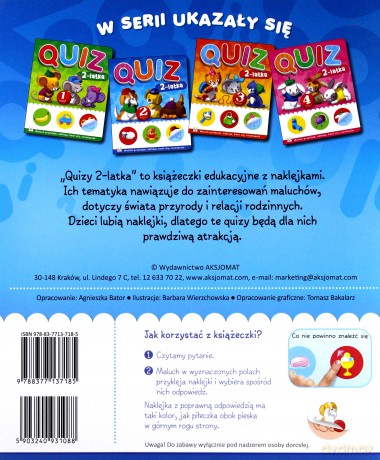 Quiz 2 latka Część 2 - Agnieszka Bator [KSIĄŻKA]