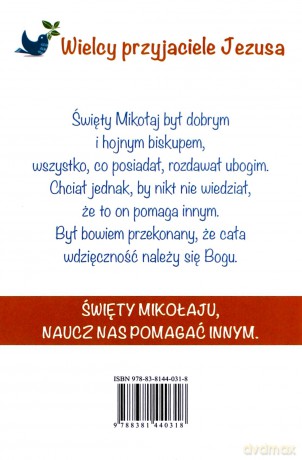 Wielcy przyjaciele Jezusa. Historia św. Mikołaja - Francesca Fabris [KSIĄŻKA]