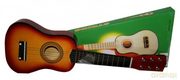 Gitara drewniana w pudełku