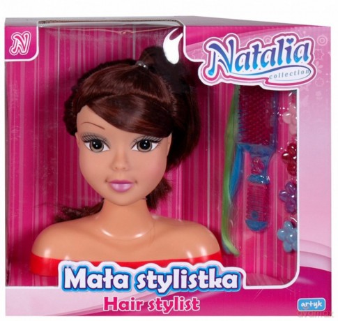 Głowa do stylizacji Natalia - brunetka