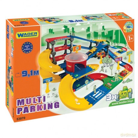 Multi Parking z trasą 9.1 m Kid Cars 3D
