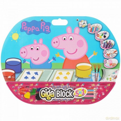 Zestaw 5w1 GigaBlock Peppa
