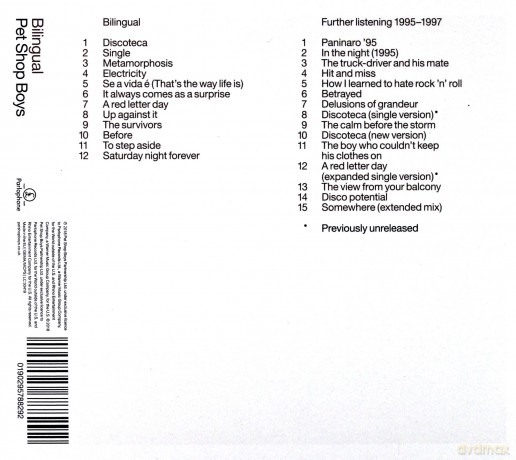 Pet Shop Boys: Bilingual: Further Listening 1995-1997 [2CD]