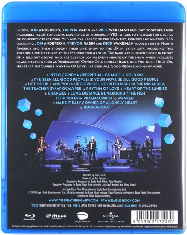 Yes & Jon Anderson & Trevor Rabin & Rick Wakeman: Live At The Apollo [Blu-Ray]