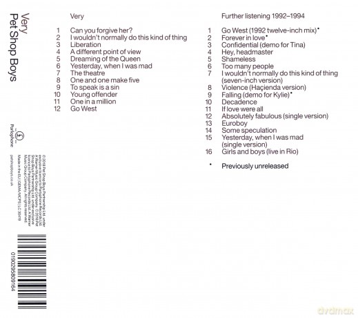 Pet Shop Boys: Very: Further Listening: 1992-1994 [2CD]