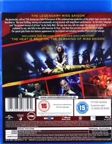 Miss Saigon: 25th Anniversary Performance [Blu-Ray]+[DVD]