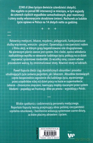 Agonia Lekarze i Pacjenci w Stanie Krytycznym - Paweł Kapusta [KSIĄŻKA]