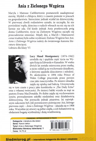 Ania z Zielonego Wzgórza - Lucy Maud Montgomery [KSIĄŻKA]