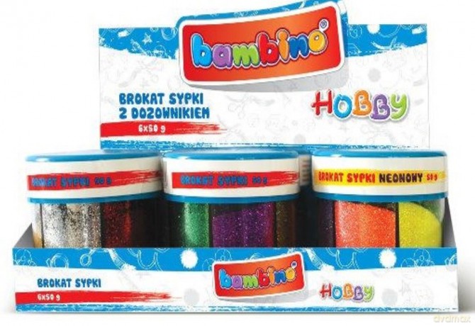 Brokat Sypki w Słoiku z Dozownikiem 50g Bambino Hobby