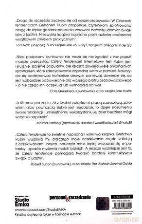 Cztery Tendencje Poznaj Profile Osobowości Aby Żyć i Działać Skuteczniej - Gretchen Rubin [KSIĄŻKA]