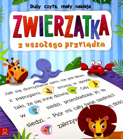 Duży Czyta Mały Nakleja Zwierzątka z Wesołego Przylądka [KSIĄŻKA]