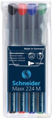 Foliopisy Schneider 4 Kolory Permanentne Maxx 224