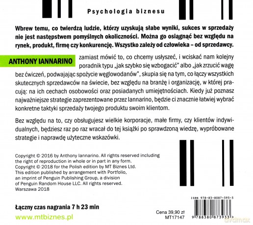 Jedyny Podręcznik Sprzedaży Jakiego Potrzebujesz - Anthony Iannarino [AUDIOBOOK]
